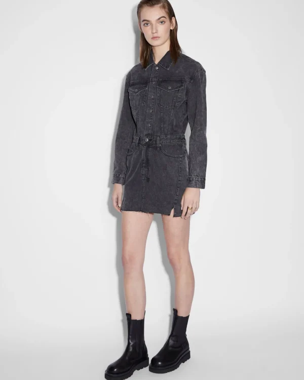Ksubi Dresses-Altitude Boilerdress Shadow