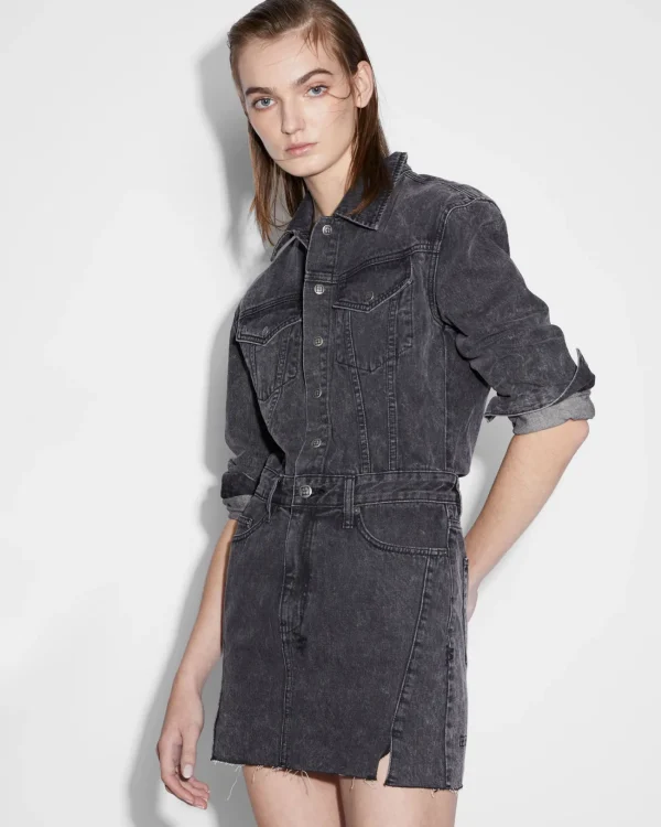 Ksubi Dresses-Altitude Boilerdress Shadow