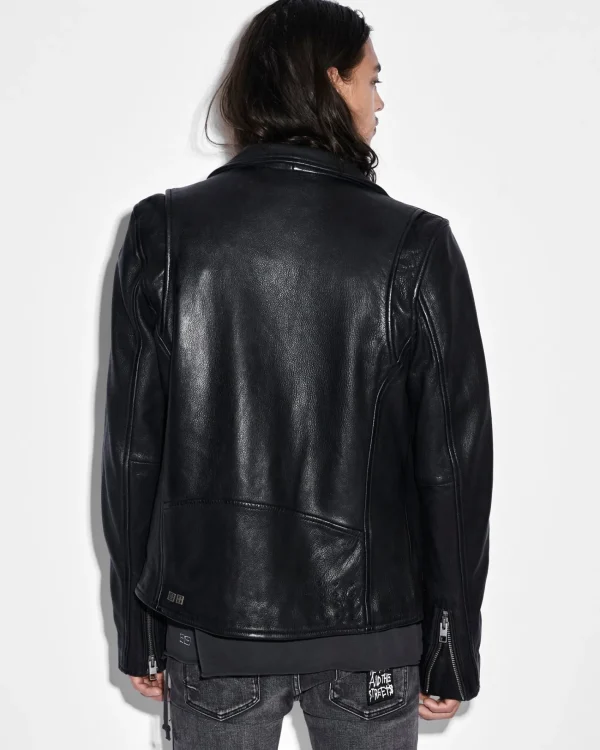 Ksubi Jackets-Capitol Leather Jacket Black