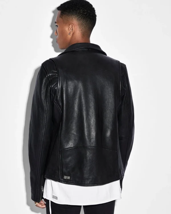 Ksubi Jackets-Capitol Leather Jacket Black