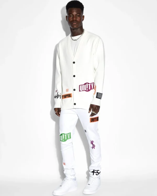 Ksubi Knits-Collective Cardigan White