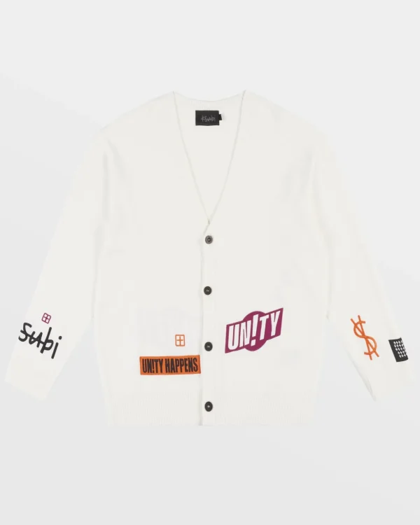 Ksubi Knits-Collective Cardigan White