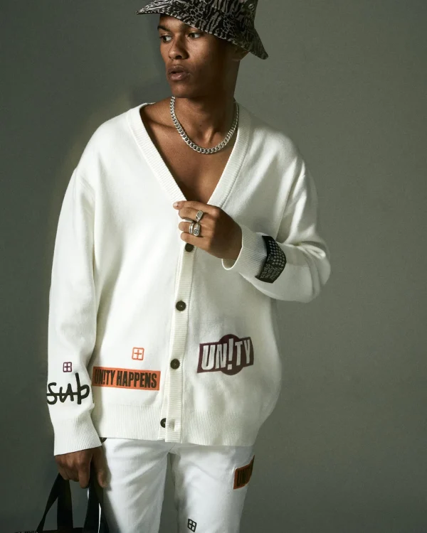 Ksubi Knits-Collective Cardigan White