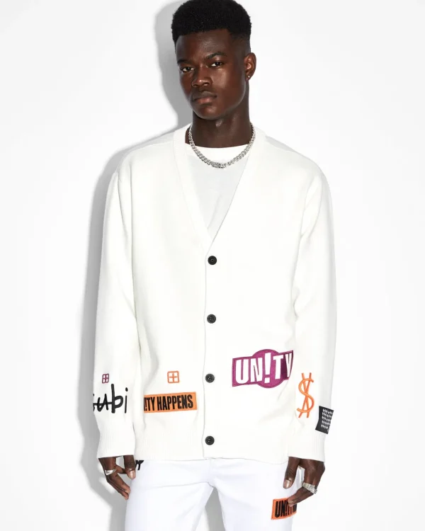 Ksubi Knits-Collective Cardigan White