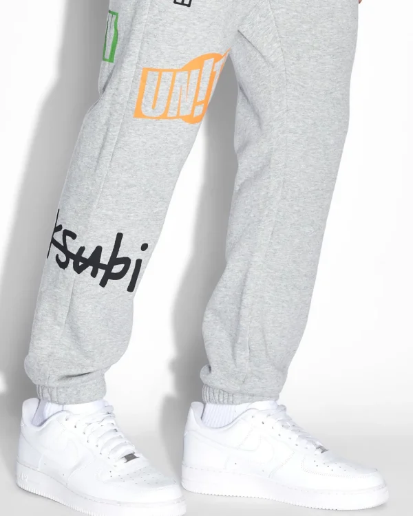 Ksubi Pants-Collective Lofi Trak Grey Marle