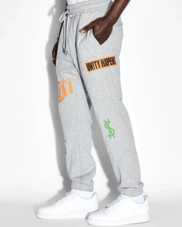 Ksubi Pants-Collective Lofi Trak Grey Marle