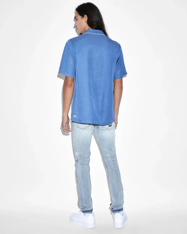 Ksubi Shirts-Downtown Resort Ss Shirt Atlantic