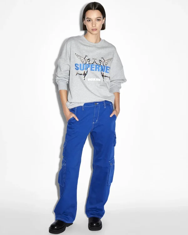 Ksubi Pants-Drill Cargo Cobalt