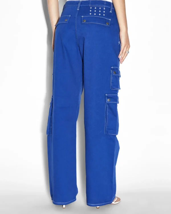 Ksubi Pants-Drill Cargo Cobalt