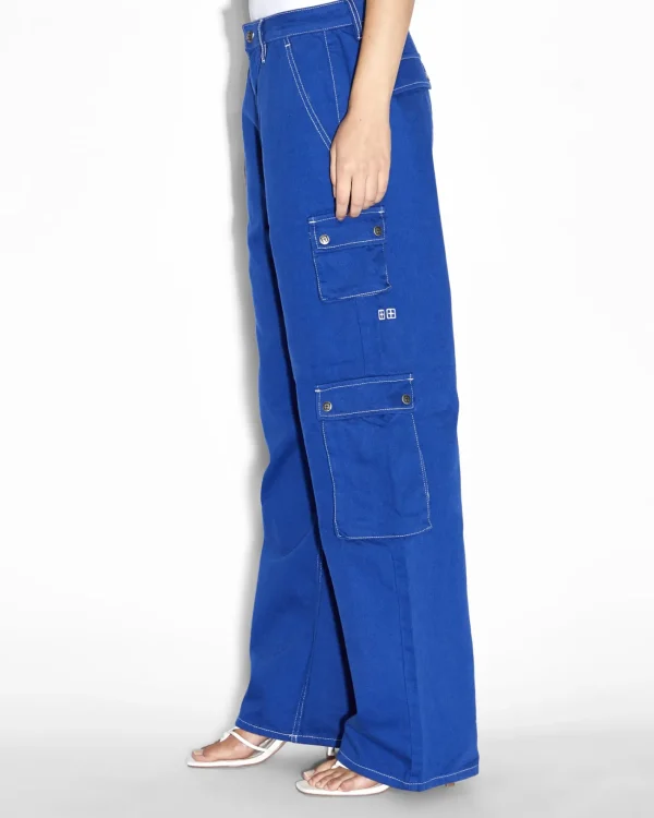 Ksubi Pants-Drill Cargo Cobalt