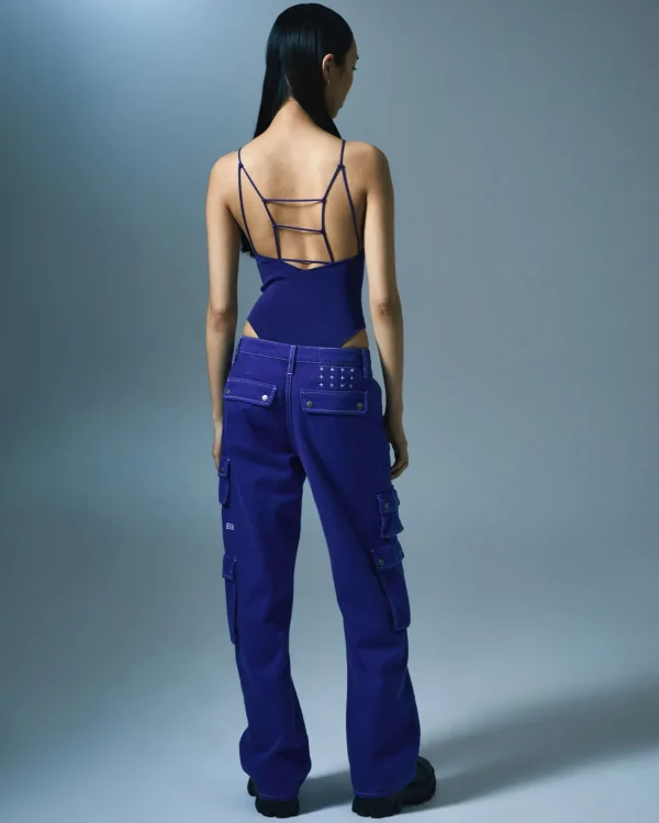 Ksubi Pants-Drill Cargo Cobalt
