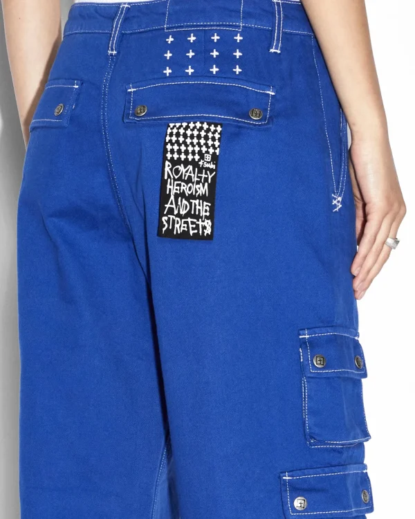 Ksubi Pants-Drill Cargo Cobalt