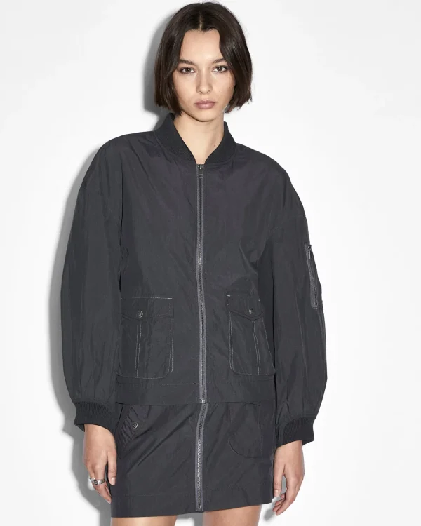 Ksubi Jackets-Elemental Bomber Charcoal