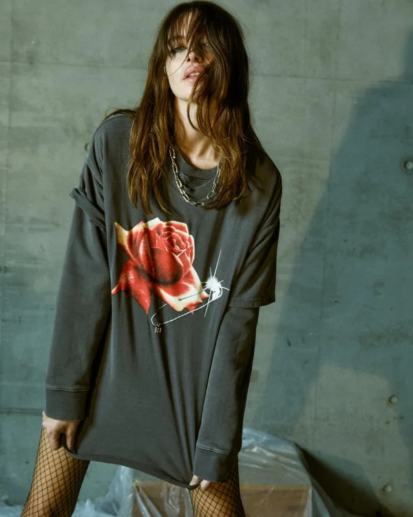 Ksubi Tops-Feels Good Oh G Ss Tee Vintage Grey
