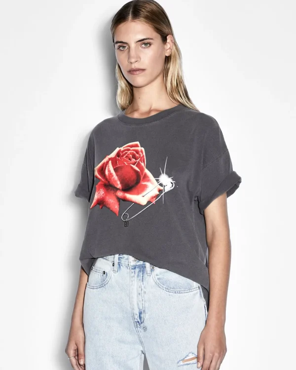 Ksubi Tops-Feels Good Oh G Ss Tee Vintage Grey