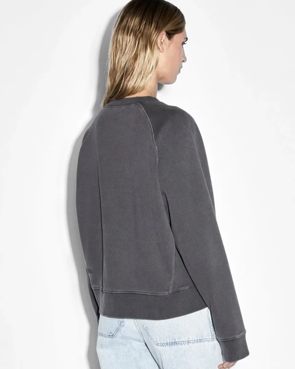 Ksubi Tops-Feels Good Raglan Crew Charcoal
