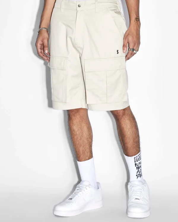 Ksubi Shorts-Fugitive Cargo Short Tan