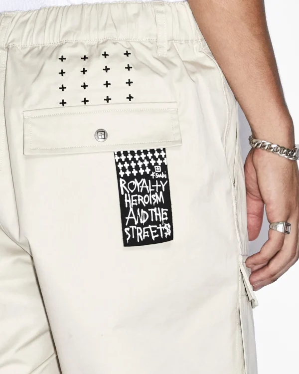 Ksubi Shorts-Fugitive Cargo Short Tan