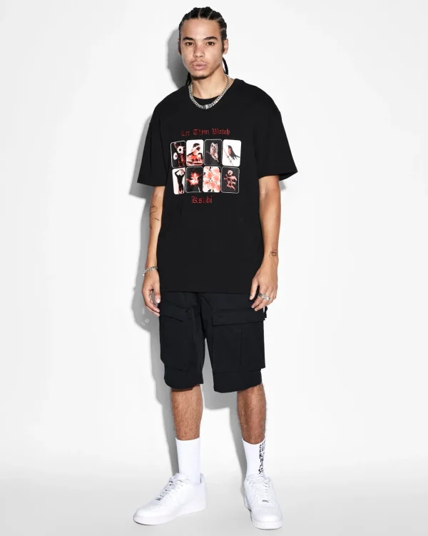 Ksubi Shorts-Fugitive Cargo Short Tru Black