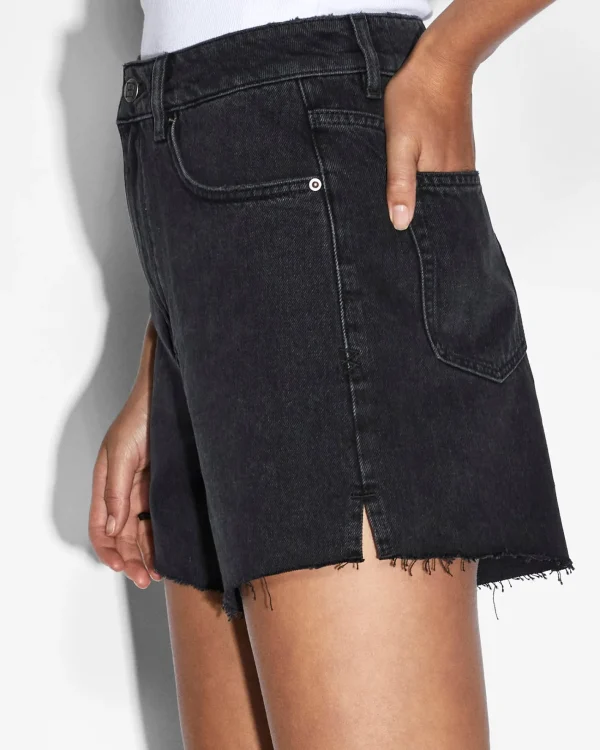 Ksubi Shorts-Hi Line Short Washed Black