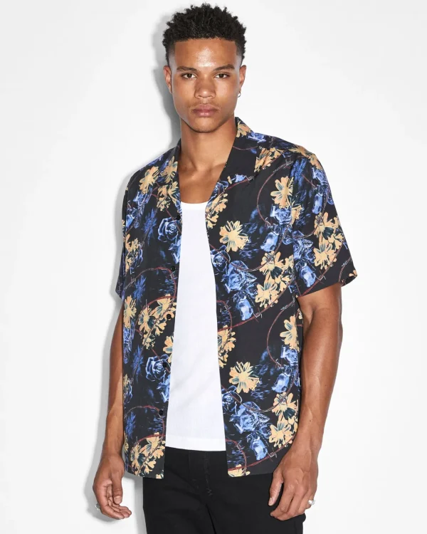 Ksubi Shirts-Hyperflower Resort Ss Shirt Black
