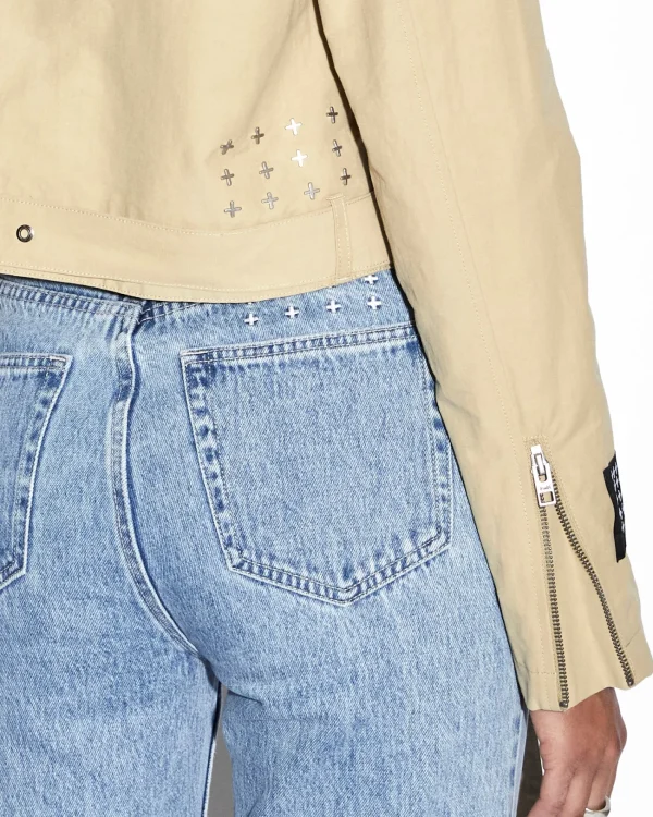 Ksubi Jackets-Incognito Biker/Trench Khaki