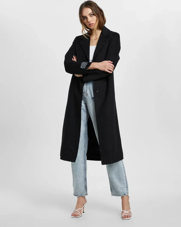 Ksubi Jackets-Kamille Coat Black