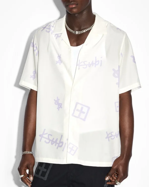 Ksubi Shirts-Kash Box Resort Ss Shirt White