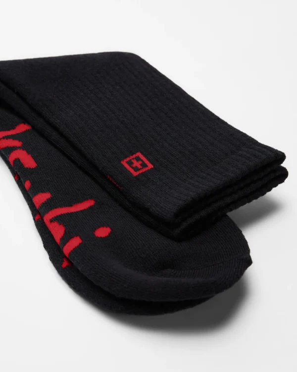 Ksubi Socks-Ksocks Laid Black