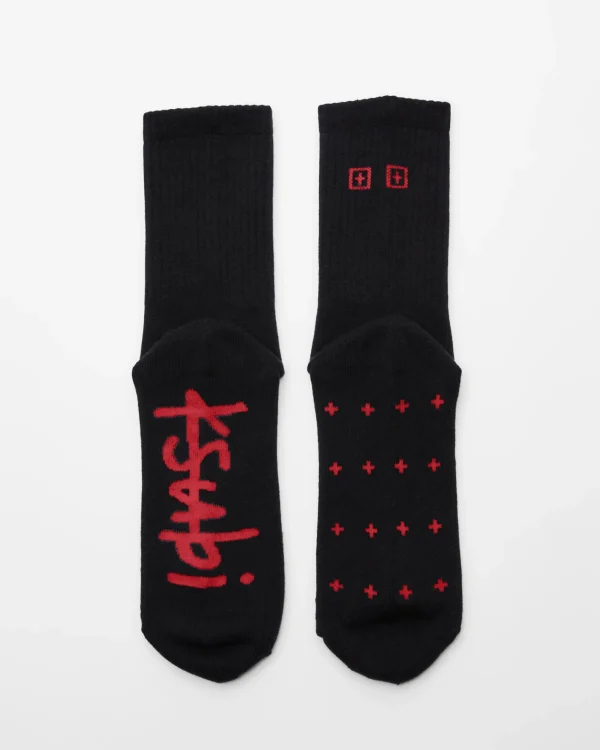 Ksubi Socks-Ksocks Laid Black