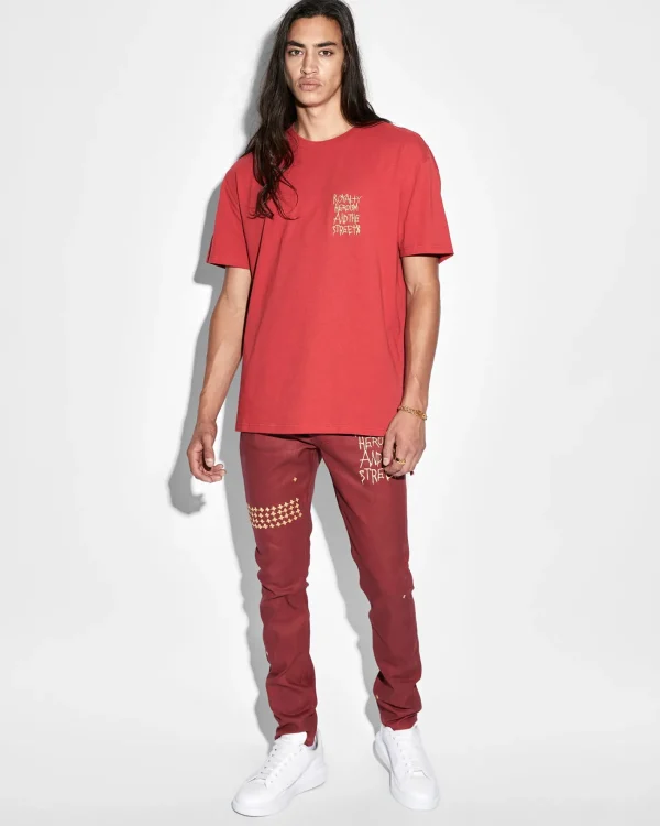 Ksubi Tops- 23 Biggie Ss Tee Red