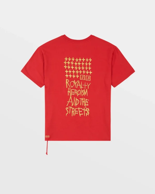 Ksubi Tops- 23 Biggie Ss Tee Red