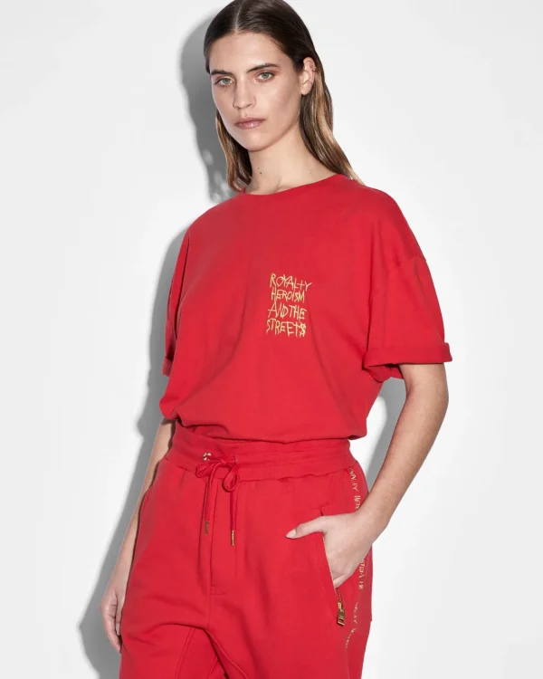 Ksubi Tops- 23 Biggie Ss Tee Red