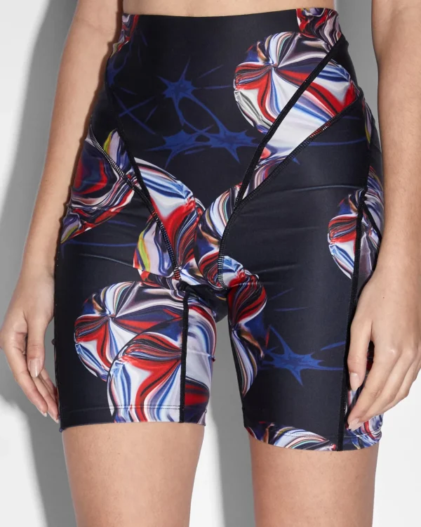 Ksubi Shorts- X P.E Nation Bike Short Warped