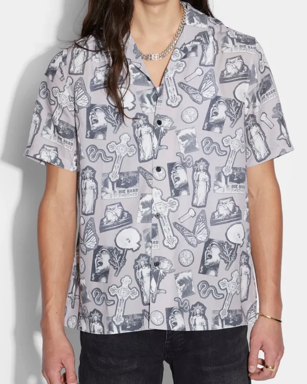 Ksubi Shirts-Kut Out Resort Ss Shirt Silt