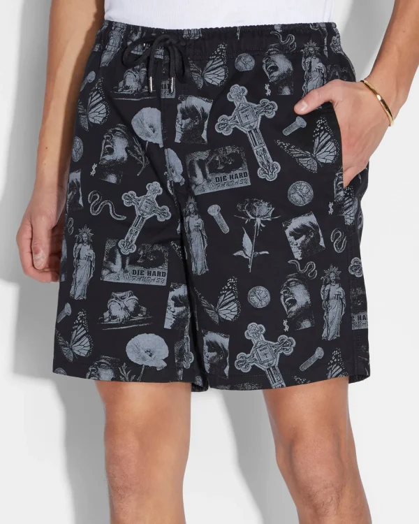 Ksubi Shorts-Kut Out Short Black