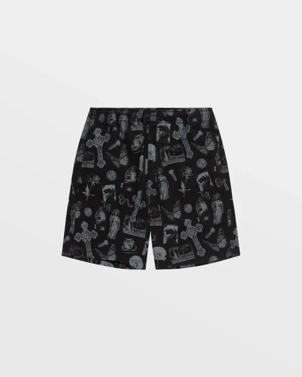 Ksubi Shorts-Kut Out Short Black