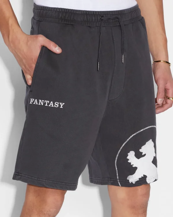 Ksubi Shorts-Lion Trak Short Faded Black