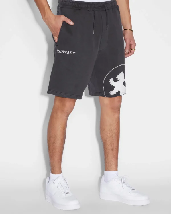 Ksubi Shorts-Lion Trak Short Faded Black