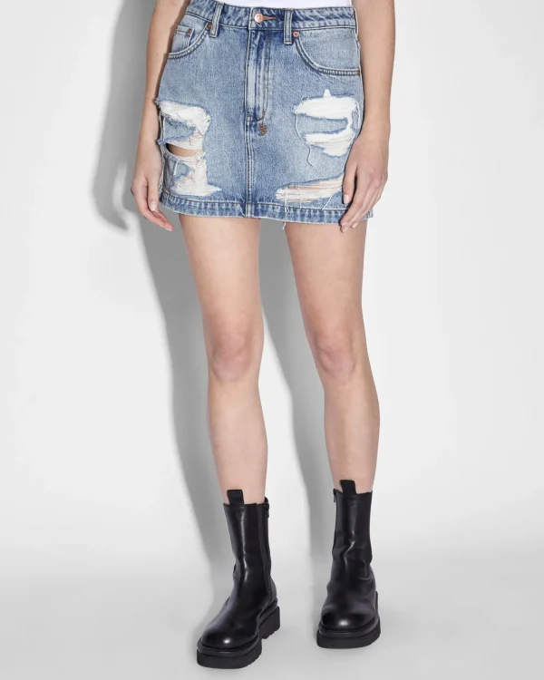 Ksubi Skirts-Model Mini Lifetime Dragged
