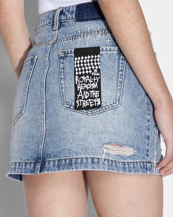 Ksubi Skirts-Model Mini Lifetime Dragged