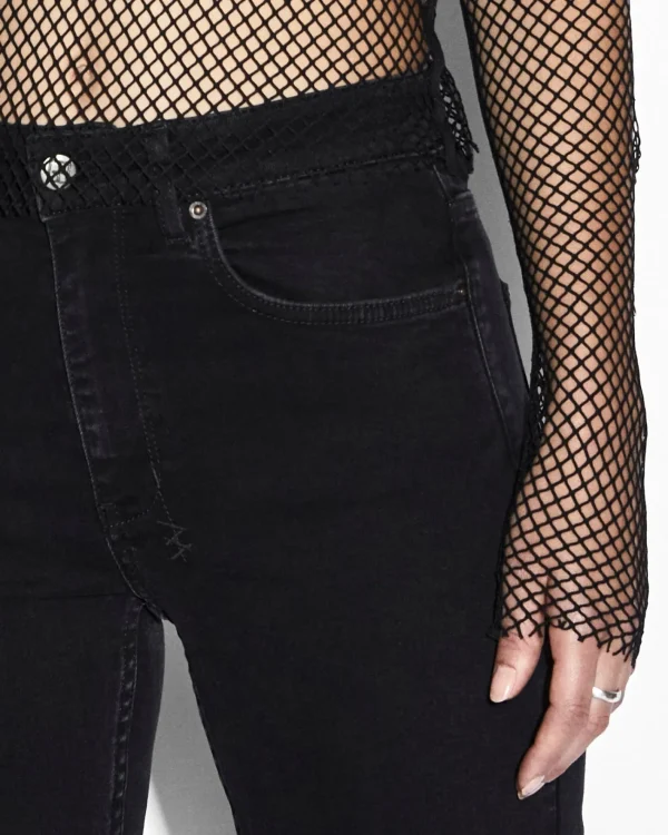 Ksubi Tops-Net Mesh Ls Top Black
