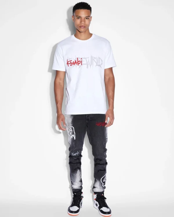 Ksubi T-Shirts-Never Die Kash Ss Tee White