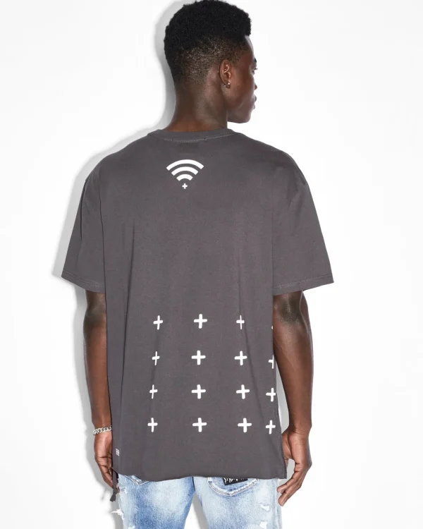 Ksubi T-Shirts-Offline Biggie Ss Tee Faded Black