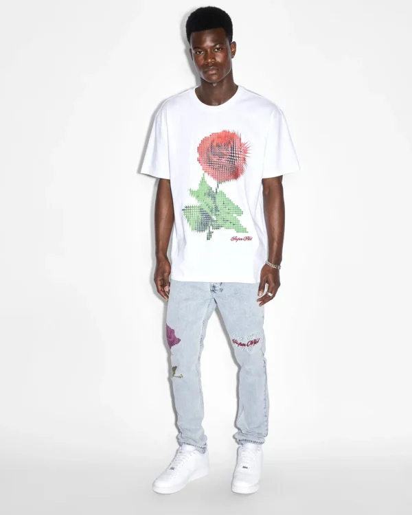Ksubi T-Shirts-Pixel Biggie Ss Tee Tru White