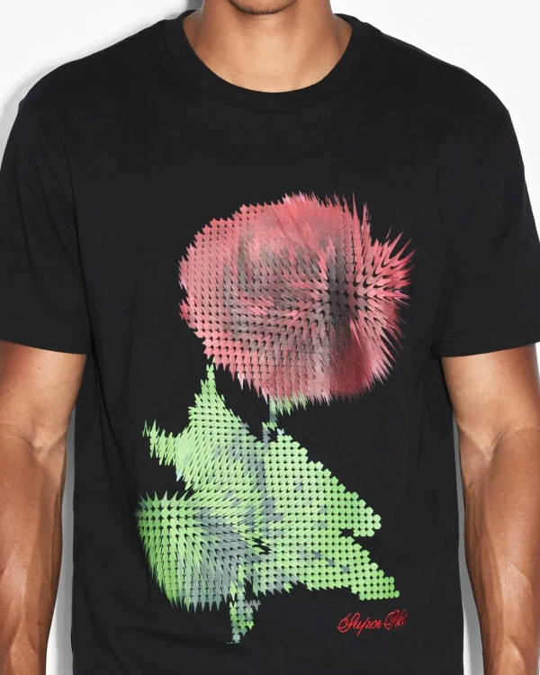 Ksubi T-Shirts-Pixel Kash Ss Tee Jet Black