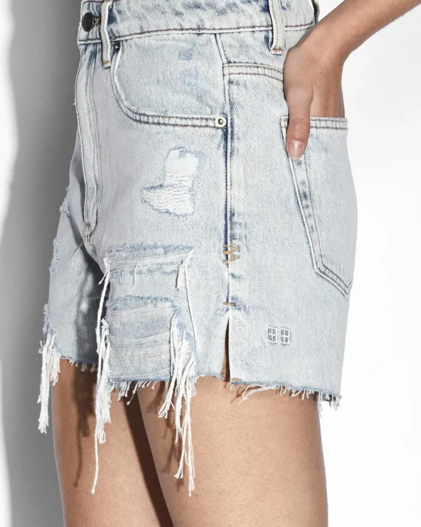 Ksubi Shorts-Rise N Hi Short Muse Repair