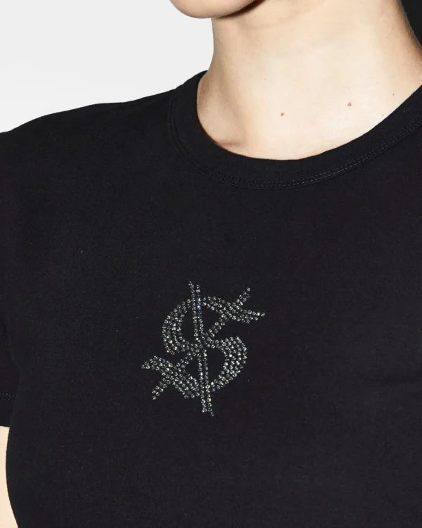 Ksubi Tops-Ritzy Baby Ss Tee Black