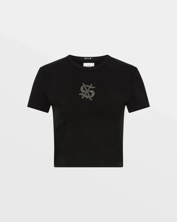 Ksubi Tops-Ritzy Baby Ss Tee Black