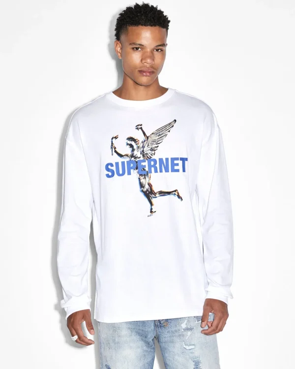 Ksubi T-Shirts-Rolls Kash Ls Tee Tru White